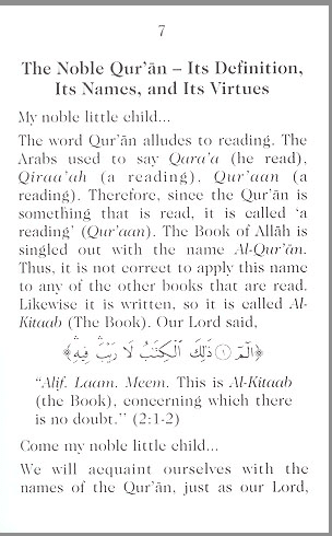 The Sciences of the Qur`an for Children