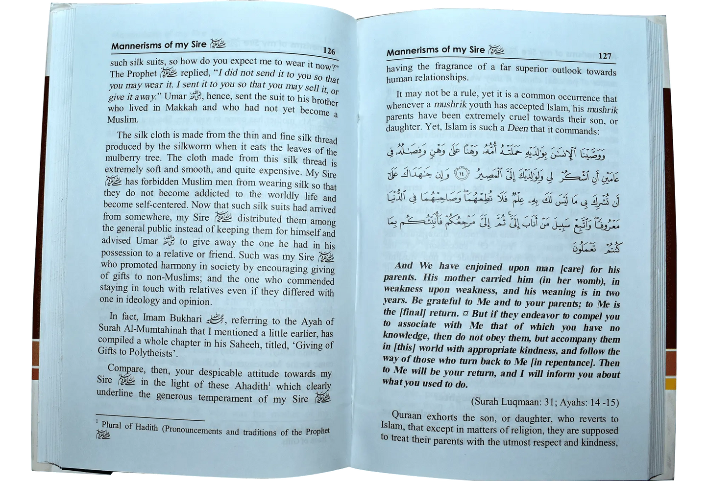 Mannerisms of my Sire (PBUH) 