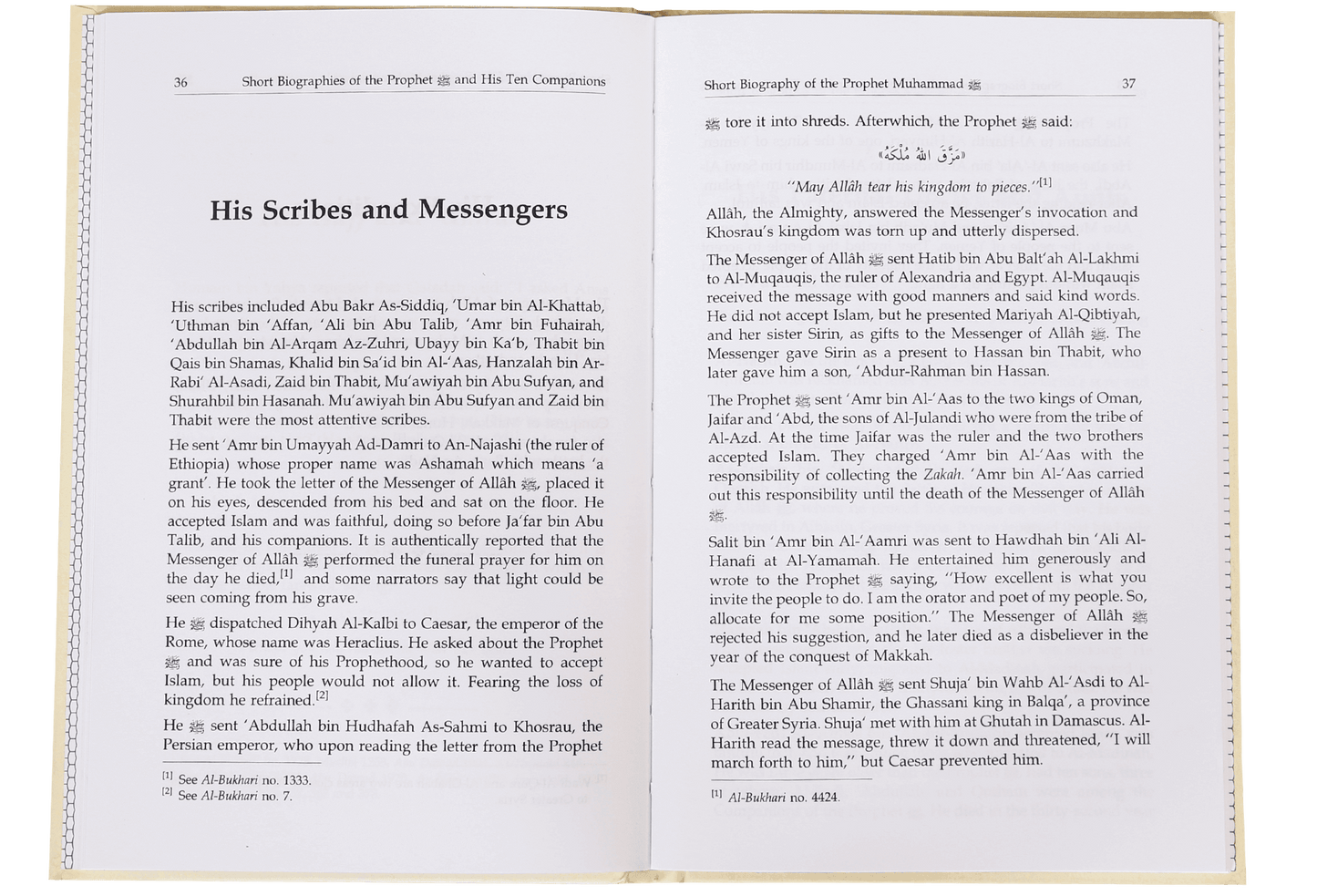 Short Biography of the Prophet and His Ten Companions