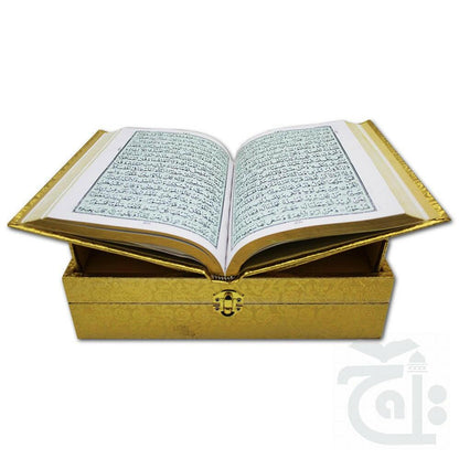 Holy Quran Art Paper (Golden Jahaiz Box)