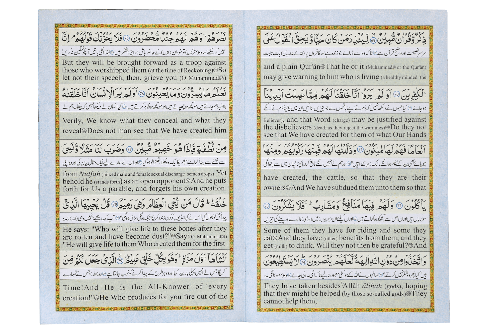 Surah Yaseen (Urdu and English)