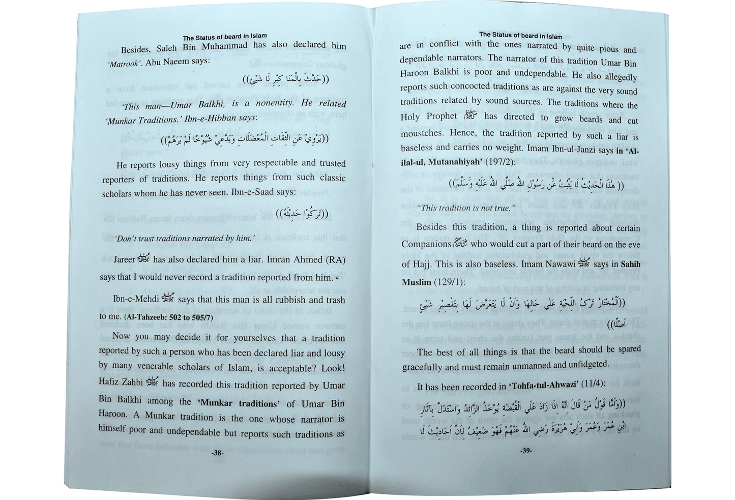 The Status Of Beard In Islam