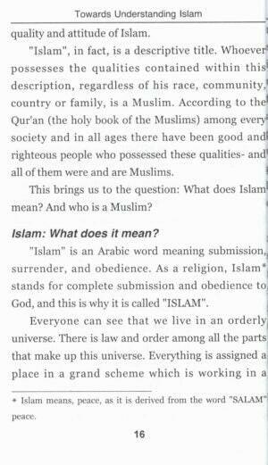 Towards Understanding Islam (Card Cover)